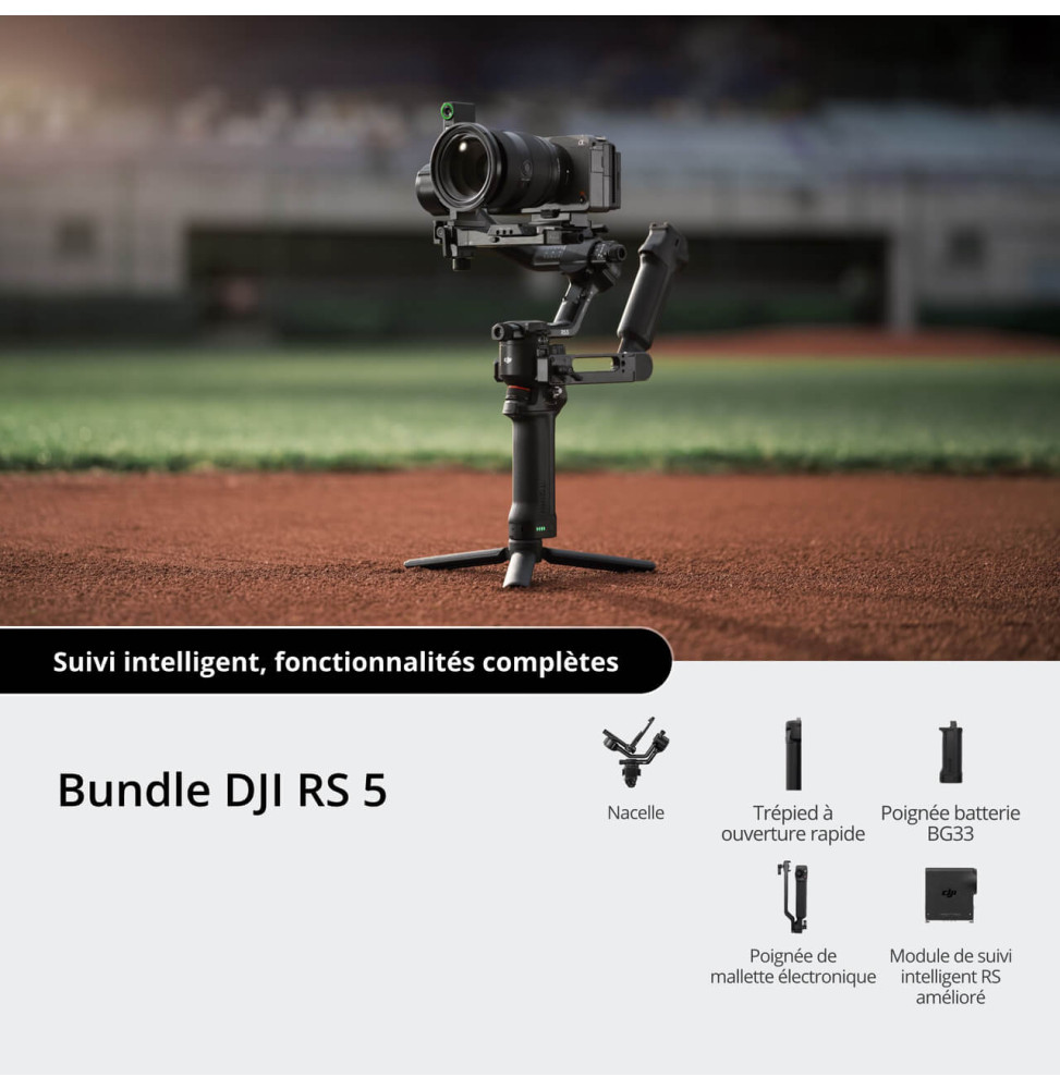 Stabilisateur pour caméras DJI RS 5 Combo (6937224131422) — image 3