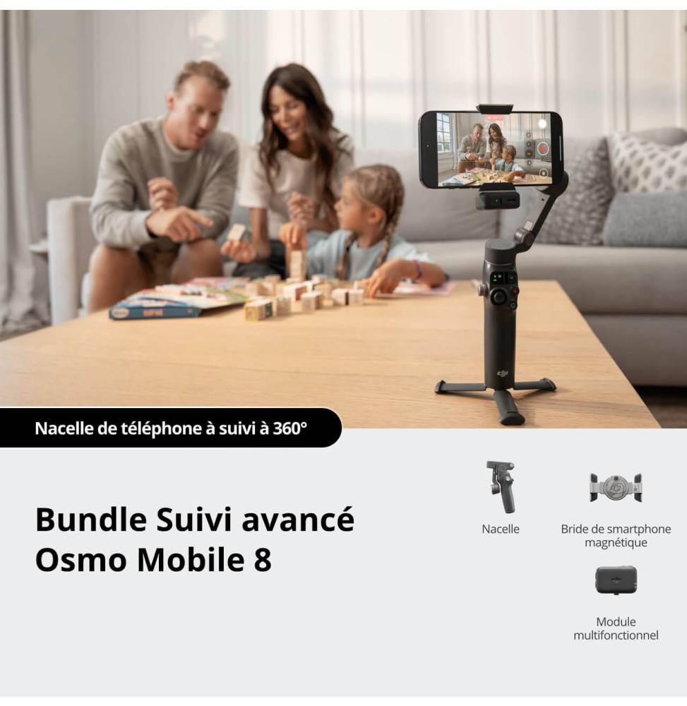 Stabilisateur pour téléphone DJI Osmo Mobile 8 (6937224126817) — image 3