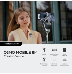 Stabilisateur pour téléphone DJI Osmo Mobile 8P Creator Combo (6937224142930) — image 6