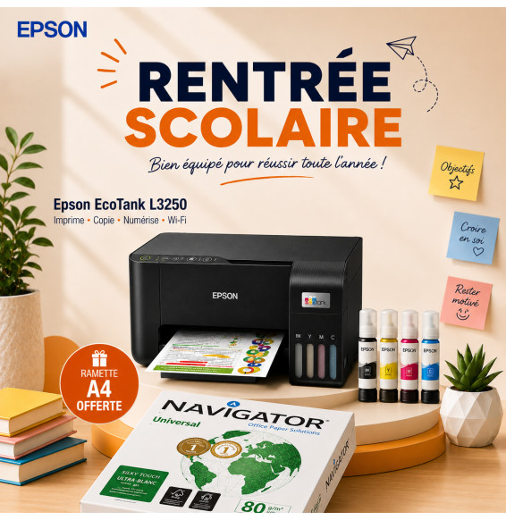 Epson EcoTank L3250 Imprimante multifonction à réservoirs rechargeables (C11CJ67408)
