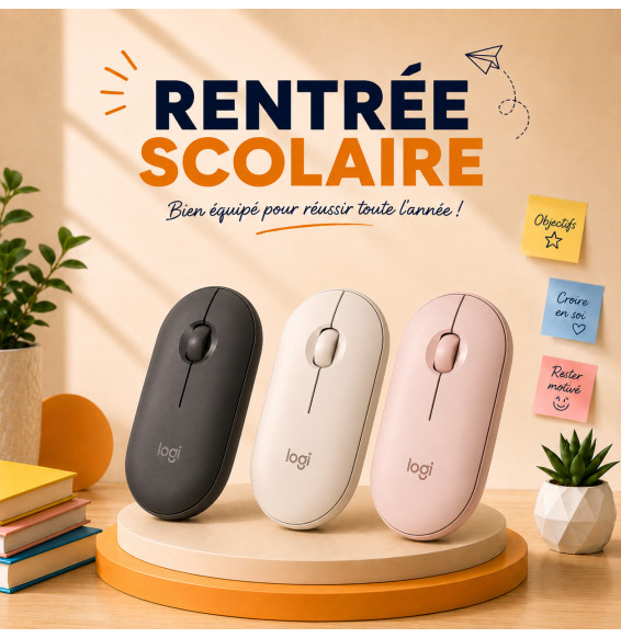 Souris sans fil Bluetooth Logitech Pebble 2 M350s