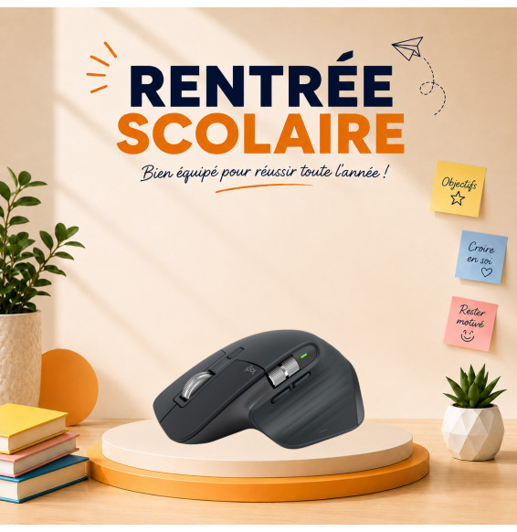 Souris sans fil Bluetooth Logitech MX Master 3S Graphite (910-007501)