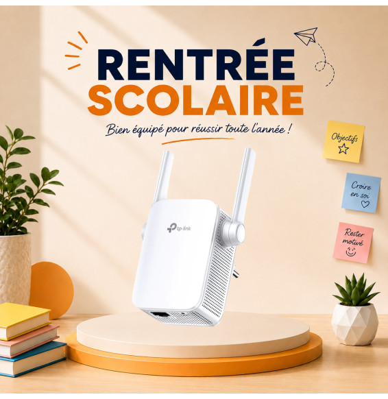 Répéteur WiFi 4 / Point d'accès TP-Link TL-WA855RE WiFi 4 (300 Mbps)