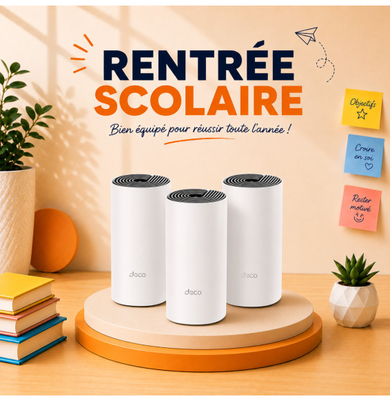Système Mesh WiFi 5 TP-Link Deco E4 AC1200 pour toute la maison 3 packs (DECOE4_3-PACK)