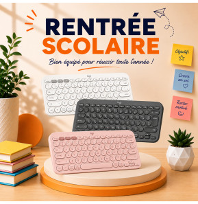 لوحة مفاتيح لاسلكية Logitech Pebble Keys 2 K380s - فرنسي (AZERTY)
