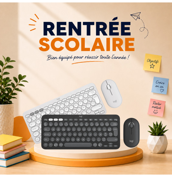 Ensemble clavier et souris sans fil Logitech Pebble 2 Combo