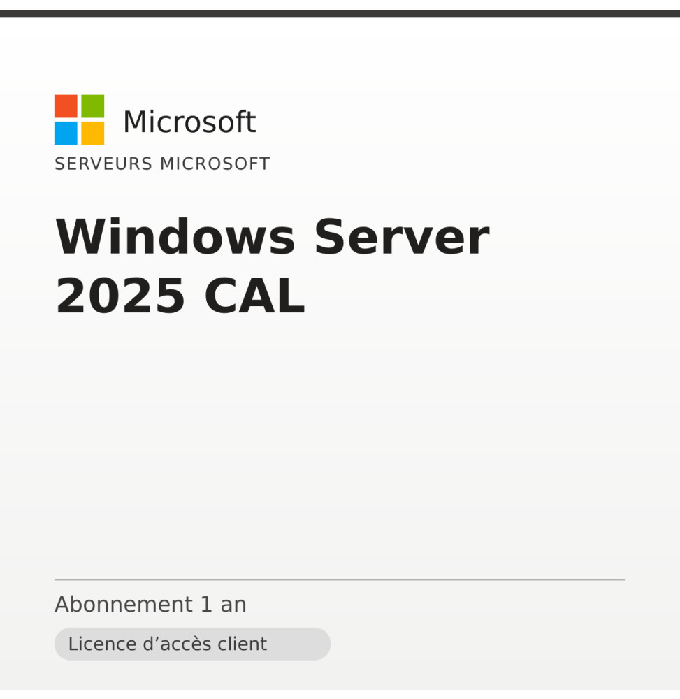 Windows Server 2025 CAL — image 1