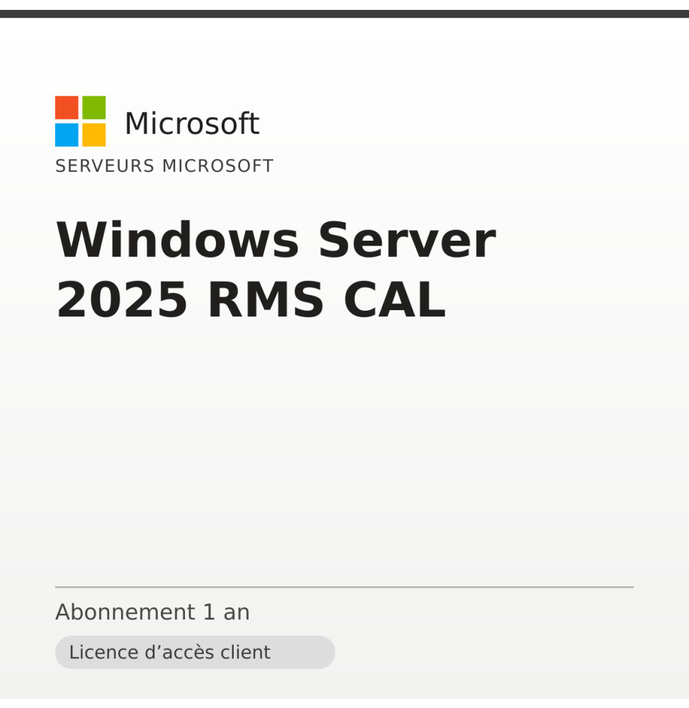 Windows Server 2025 RMS CAL — image 1