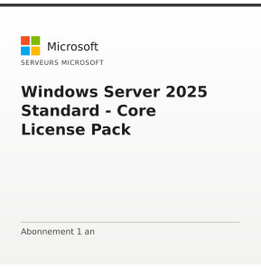 Windows Server 2025 Standard - Core License Pack