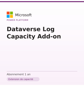 Dataverse Log Capacity Add-on