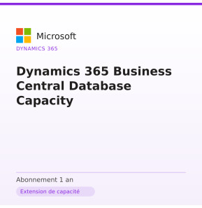 Dynamics 365 Business Central Database Capacity