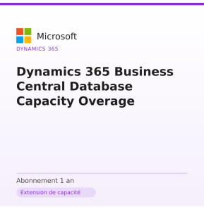 Dynamics 365 Business Central Database Capacity Overage