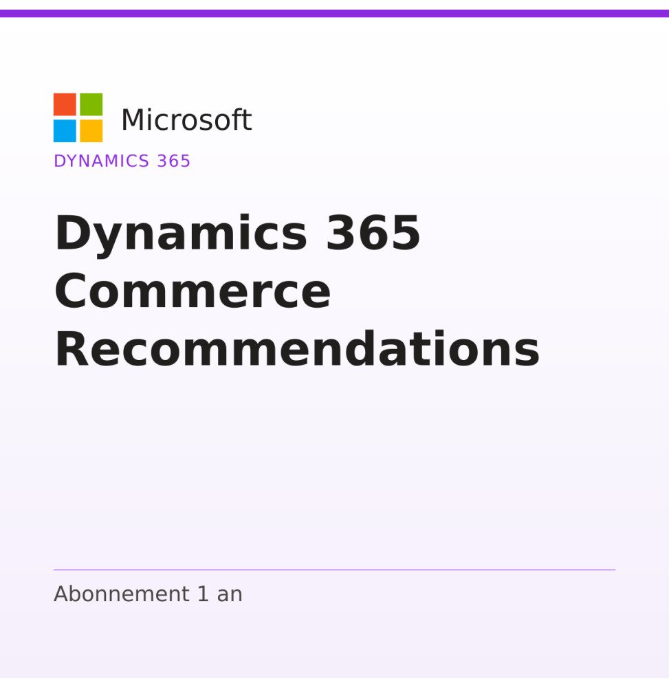 Dynamics 365 Commerce Recommendations — image 1