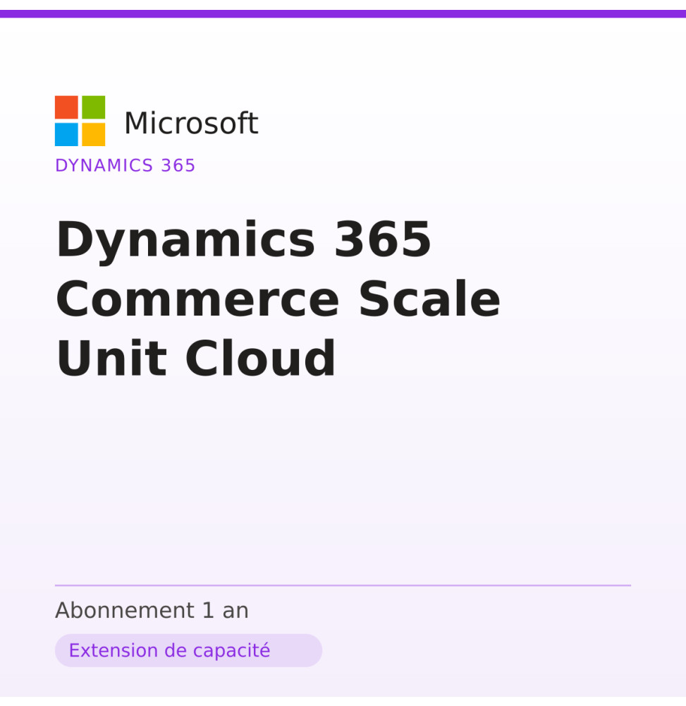 Dynamics 365 Commerce Scale Unit Cloud — image 1