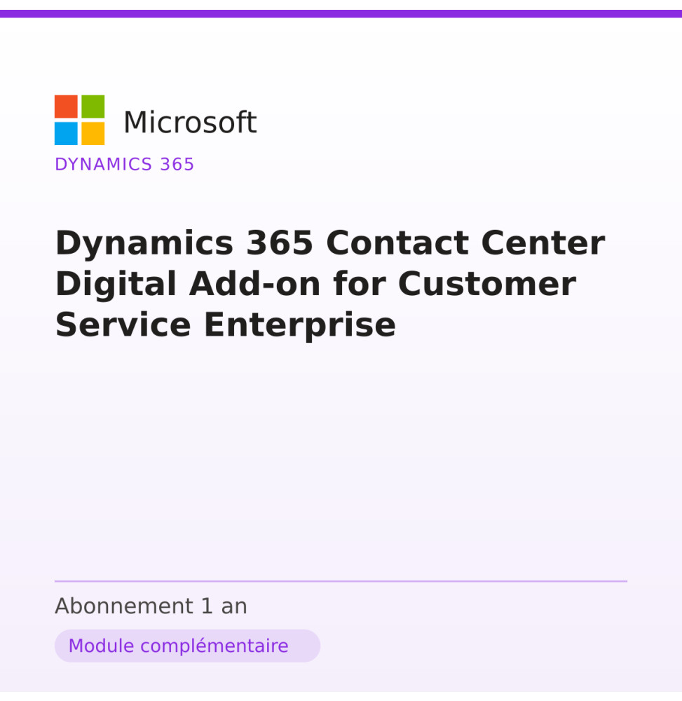 Dynamics 365 Contact Center Digital Add-on for Customer Service Enterprise — image 1