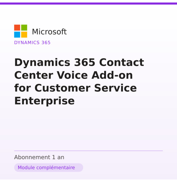 Dynamics 365 Contact Center Voice Add-on for Customer Service Enterprise