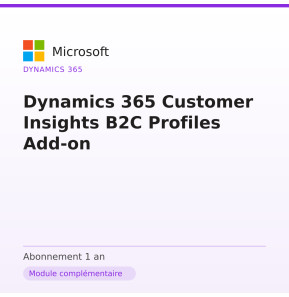 Dynamics 365 Customer Insights B2C Profiles Add-on