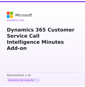 Dynamics 365 Customer Service Call Intelligence Minutes Add-on