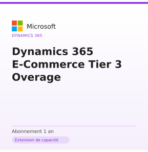 Dynamics 365 E-Commerce Tier 3 Overage