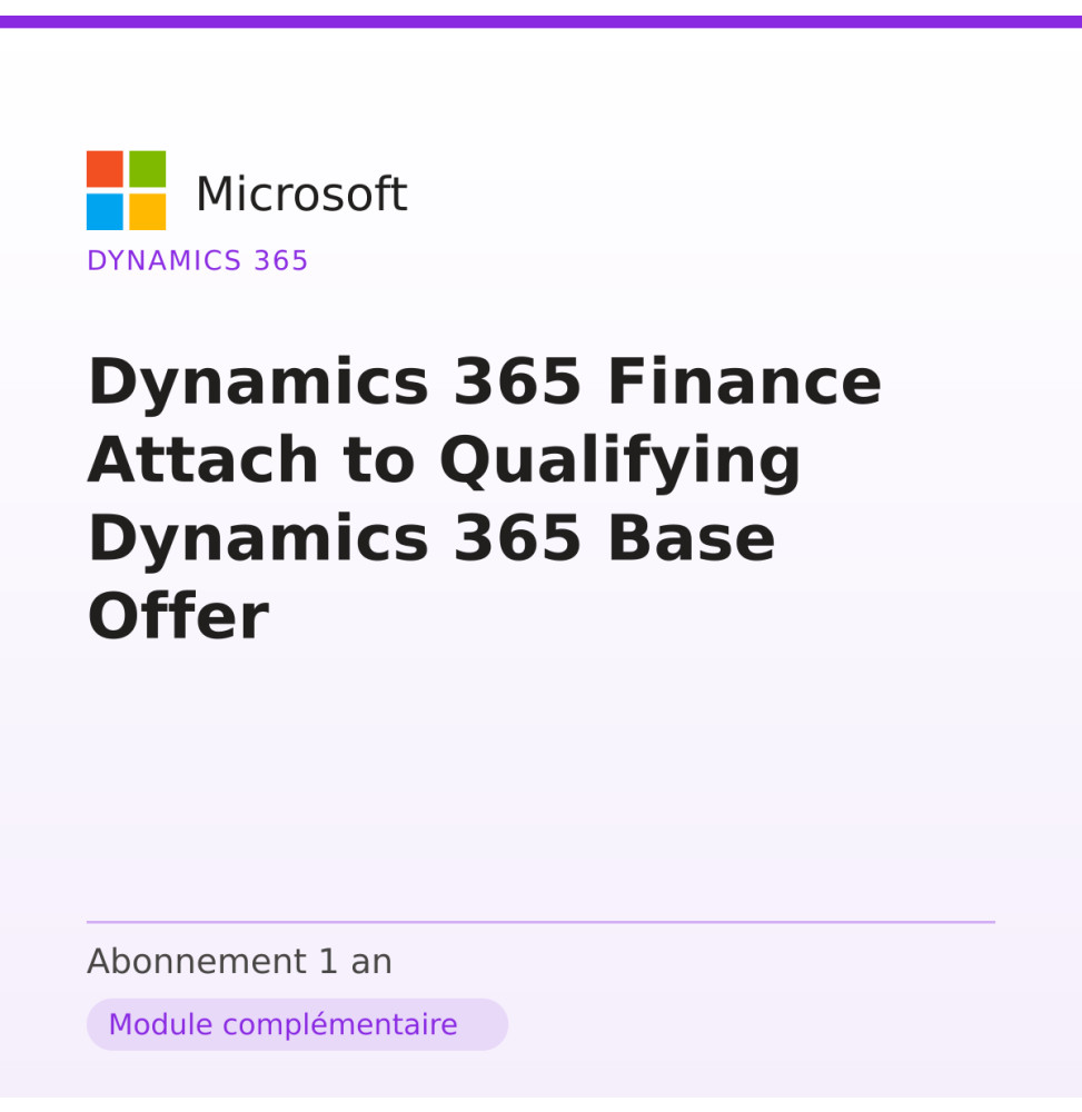 Dynamics 365 Finance Attach to Qualifying Dynamics 365 Base Offer — image 1