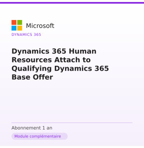 Dynamics 365 Human Resources Attach to Qualifying Dynamics 365 Base Offer