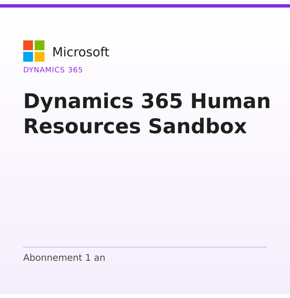Dynamics 365 Human Resources Sandbox — image 1