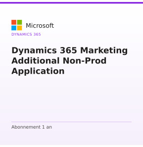 Dynamics 365 Marketing Additional Non-Prod Application