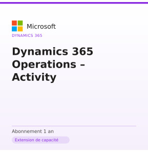 Dynamics 365 Operations – Activity