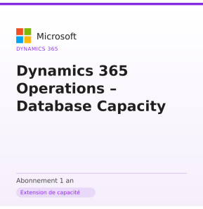Dynamics 365 Operations – Database Capacity
