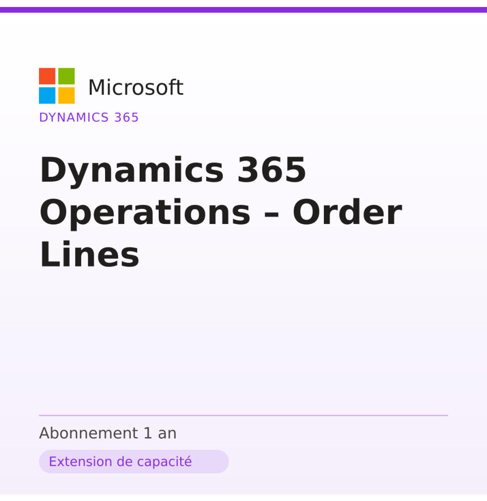 Dynamics 365 Operations – Order Lines — image 1