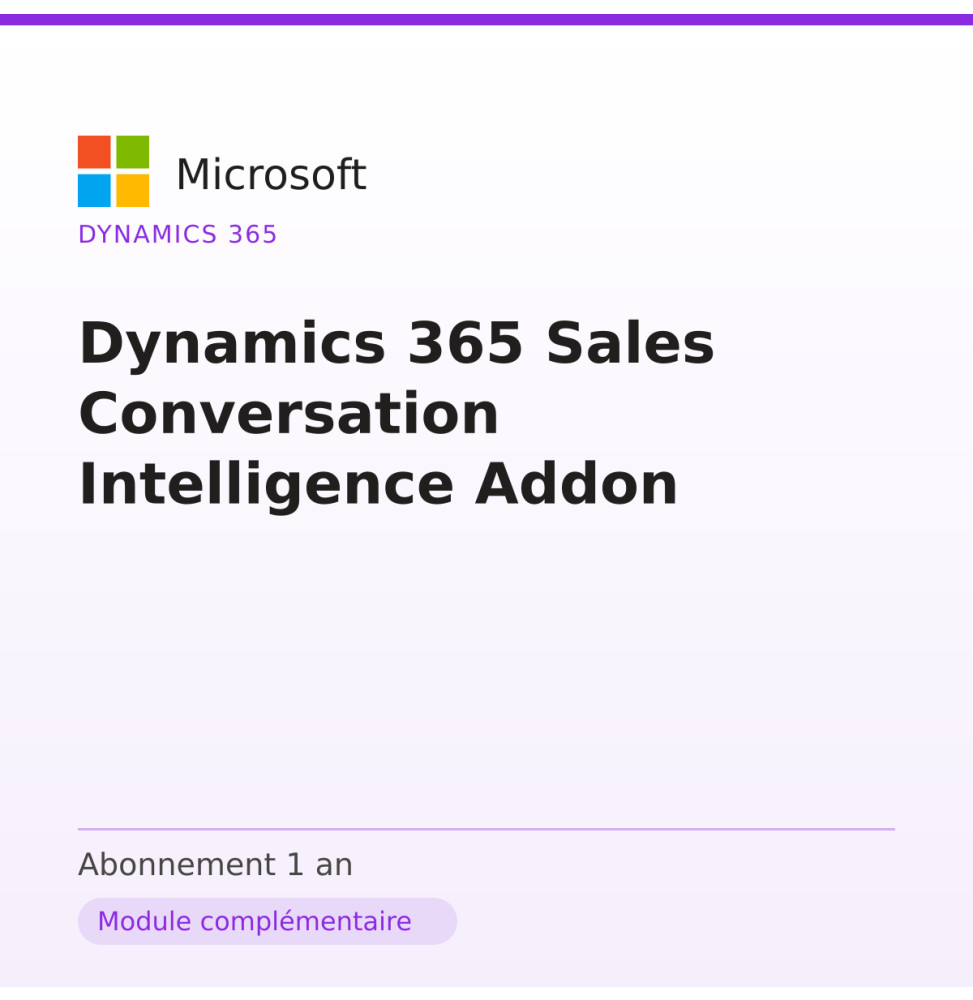 Dynamics 365 Sales Conversation Intelligence Addon — image 1