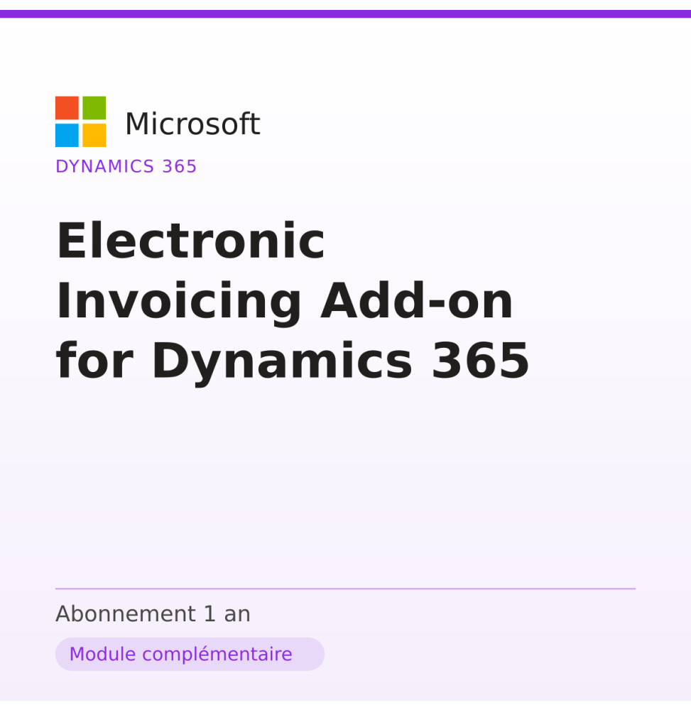Electronic Invoicing Add-on for Dynamics 365 — image 1