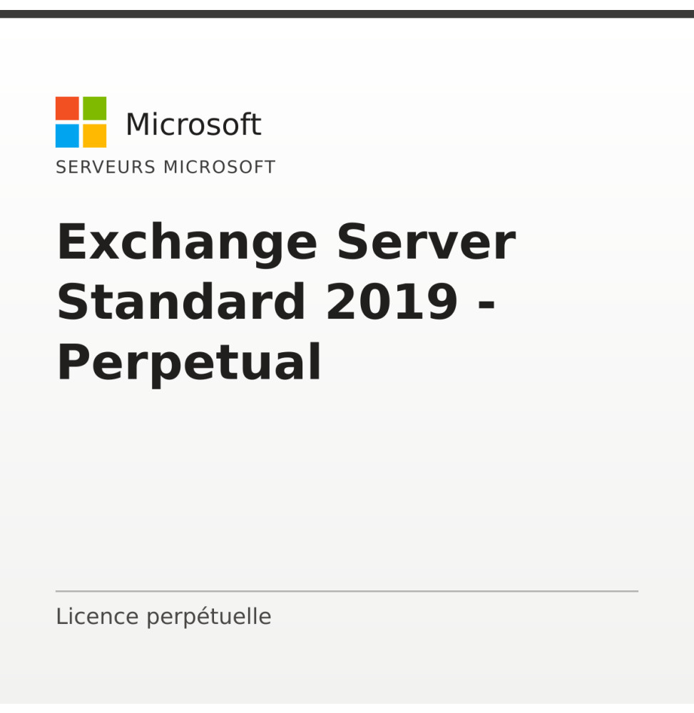 Exchange Server Standard 2019 - Perpetual — image 1