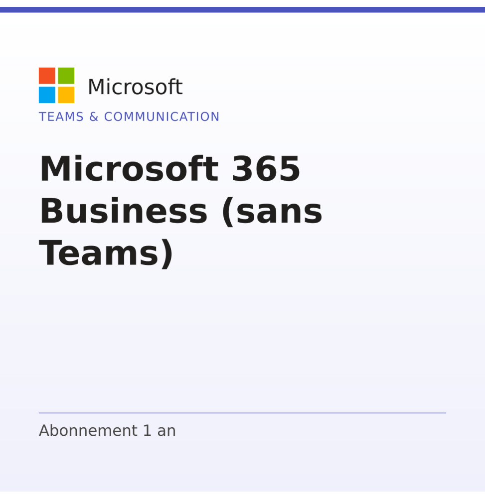 Microsoft 365 Business (sans Teams) — image 1