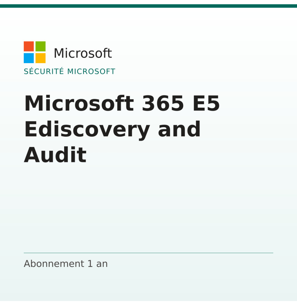 Microsoft 365 E5 Ediscovery and Audit — image 1
