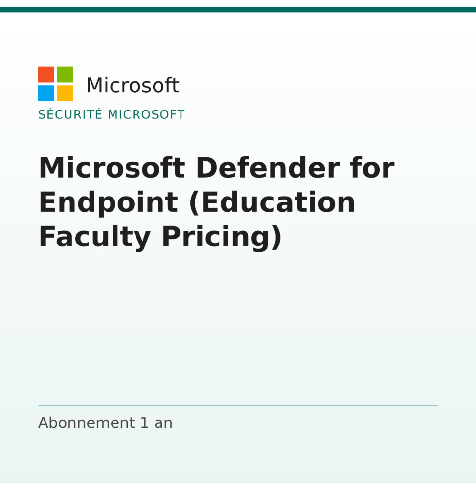 Microsoft Defender for Endpoint (Education Faculty Pricing) — image 1