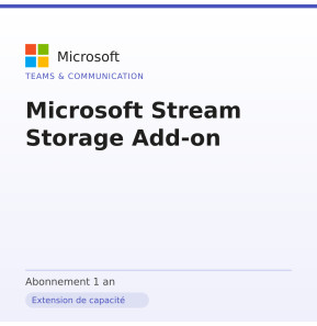 Microsoft Stream Storage Add-on