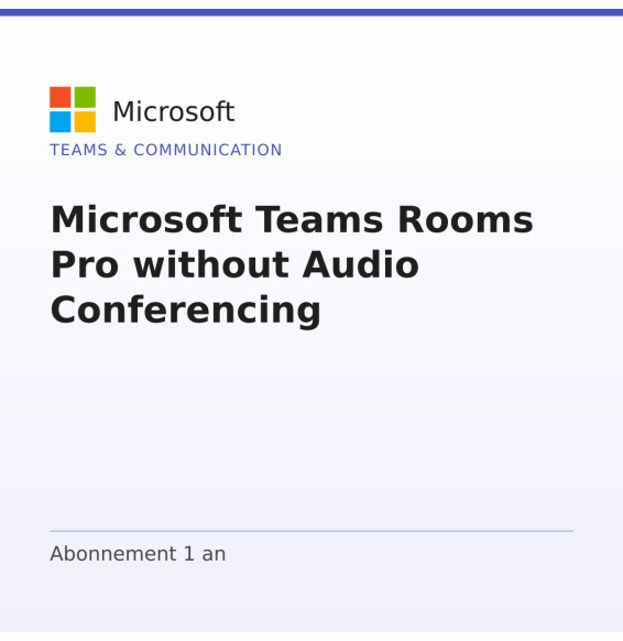 Microsoft Teams Rooms Pro without Audio Conferencing