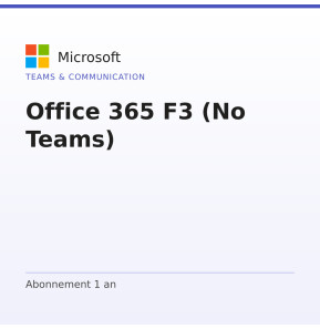 Office 365 F3 (No Teams)