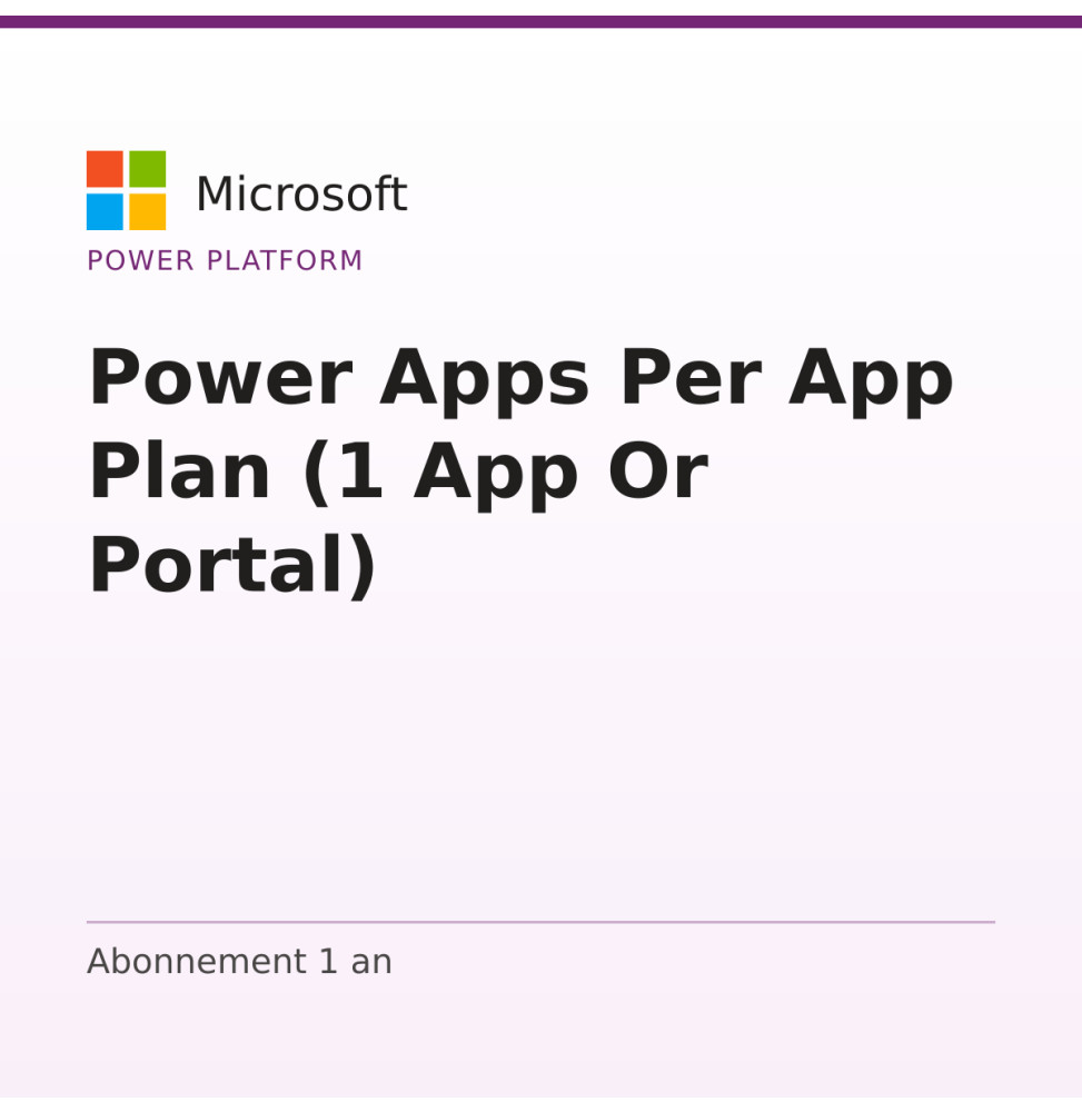 Power Apps Per App Plan (1 App Or Portal) — image 1