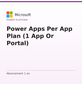 Power Apps Per App Plan (1 App Or Portal)