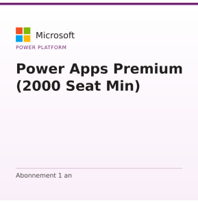 Power Apps Premium (2000 Seat Min)
