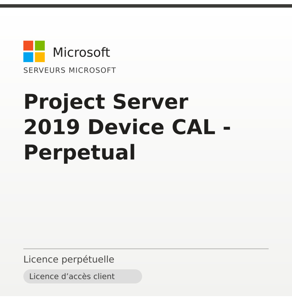 Project Server 2019 Device CAL - Perpetual — image 1
