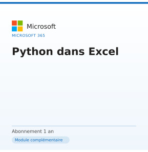 Python dans Excel