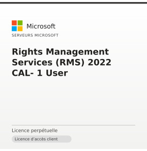 Rights Management Services (RMS) 2022 CAL- 1 User