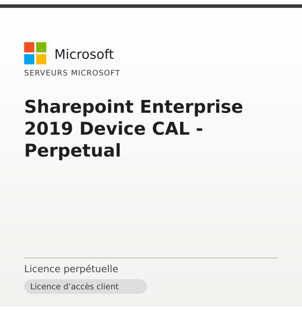 Sharepoint Enterprise 2019 Device CAL - Perpetual — image 1