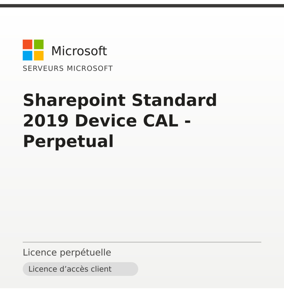 Sharepoint Standard 2019 Device CAL - Perpetual — image 1
