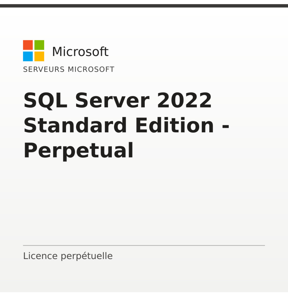 SQL Server 2022 Standard Edition - Perpetual — image 1