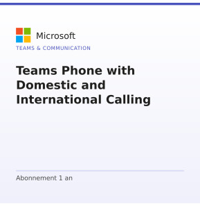 Teams Phone with Domestic and International Calling