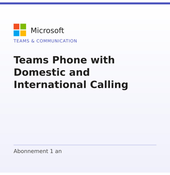 Teams Phone with Domestic and International Calling